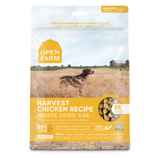 Open Farm Harvest Chicken Recipe Freeze Dried Dog Treats