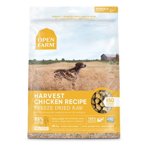 Open Farm Harvest Chicken Recipe Freeze Dried Dog Treats