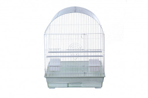 A & E Round Cage White Bird Cage