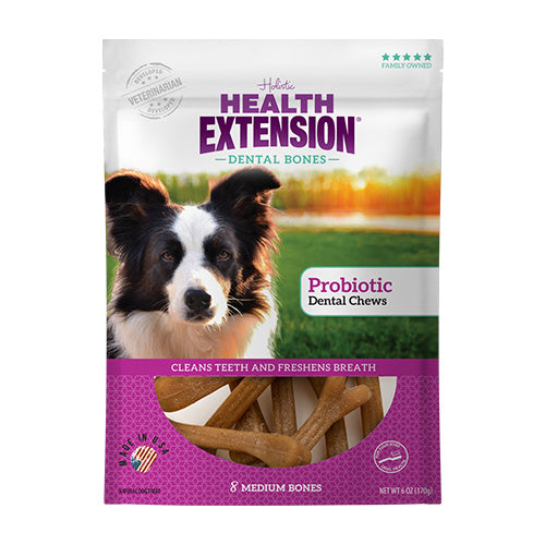 Health Extension Dental Bones Probiotic Dog Treat