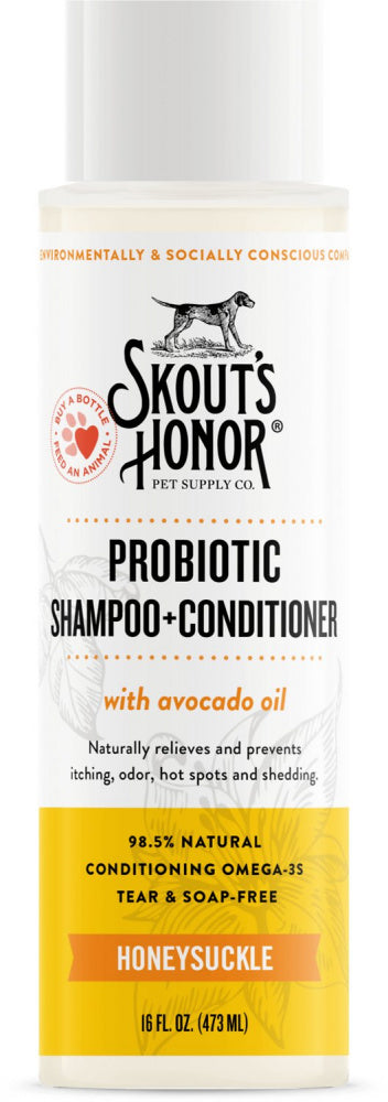 Skouts Honor Probiotic Shampoo Conditioner Honeysuckle