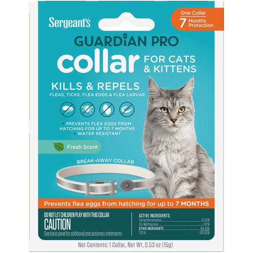 Sergeants Guardian PRO Flea & Tick Collar for Cats