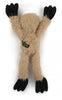 Go Dog Crazy Tugs Sloths with Chew Guard Technology Durable Plush Squeaker Dog Toy Tan
