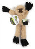 Go Dog Crazy Tugs Sloths with Chew Guard Technology Durable Plush Squeaker Dog Toy Tan