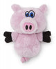 Go Dog Hear Doggy Mini Flattie Pig With Chew Guard Technology And Silent Squeak Technology Plush Dog Toy