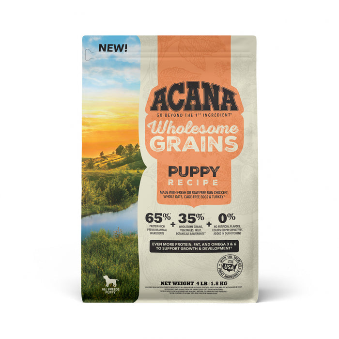 ACANA Wholesome Grains, Puppy Recipe Dry Dog Food