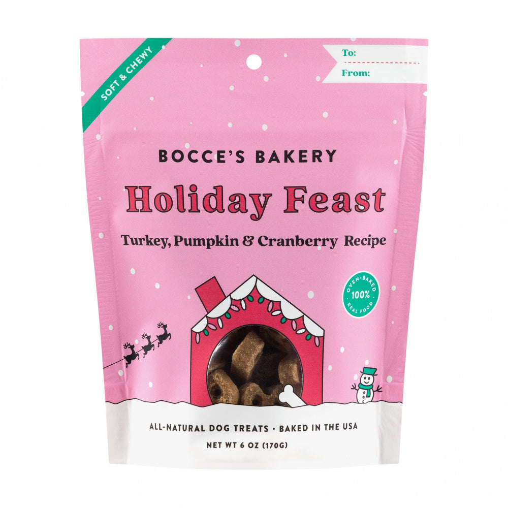 Bocce's Bakery Holiday Feast Soft & Chewy Dog Treats