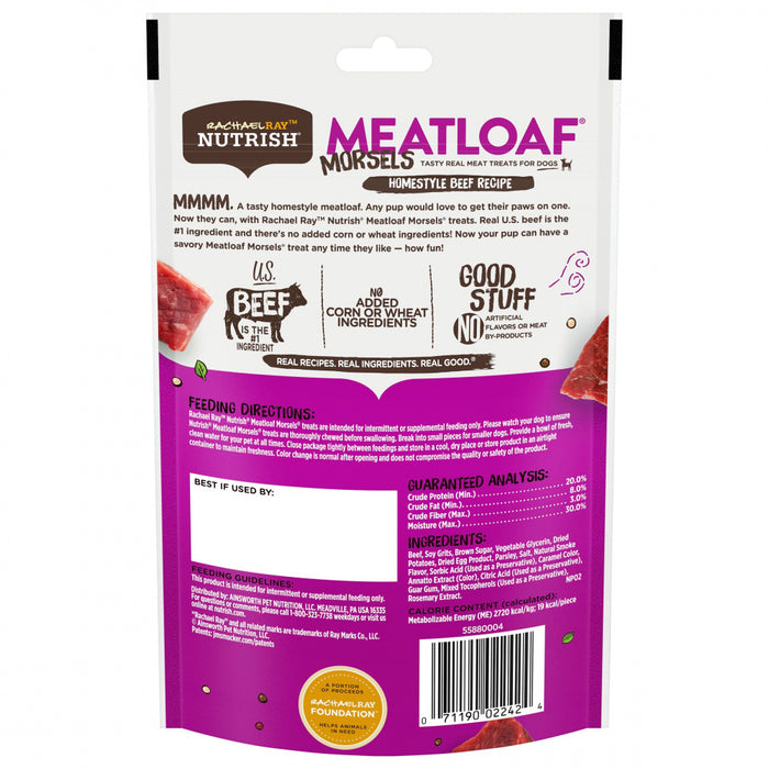 Rachael Ray Nutrish Meatloaf Morsels Homestyle Beef Recipe Dog Treats