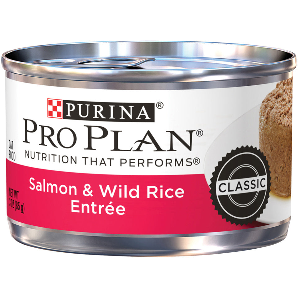 Purina Pro Plan Pate Salmon & Wild Rice Entree Wet Cat Food — AZ Pet Foods