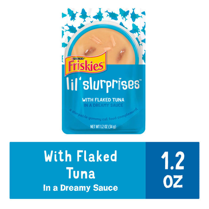 Friskies Lil Slurprises With Flaked Tuna Cat Food Compliment