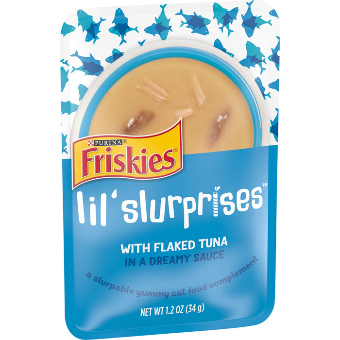 Friskies Lil Slurprises With Flaked Tuna Cat Food Compliment