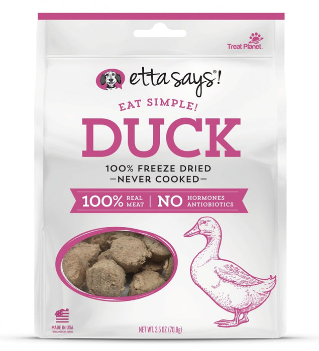 Etta Says Eat Simple! 100% Freeze Dried Duck Dog Treats