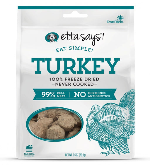 Etta Says Eat Simple! 100% Freeze Dried Turkey Dog Treats