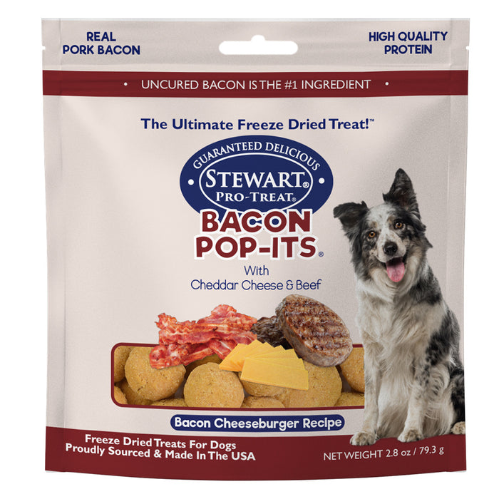 Stewart Bacon Pop Its Bacon Cheeseburger Dog Treats