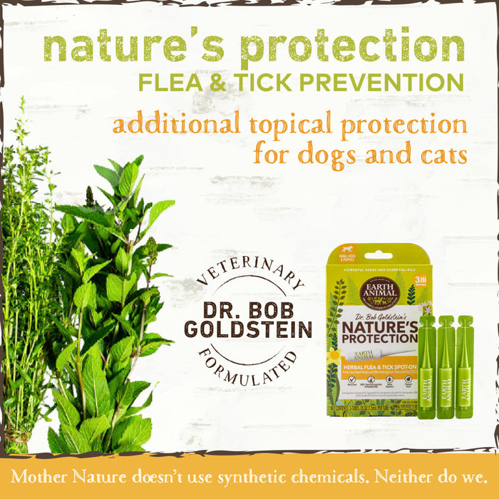 Earth Animal Nature's Protection Flea & Tick Prevention Herbal Spot-On for Small Dogs & Puppies
