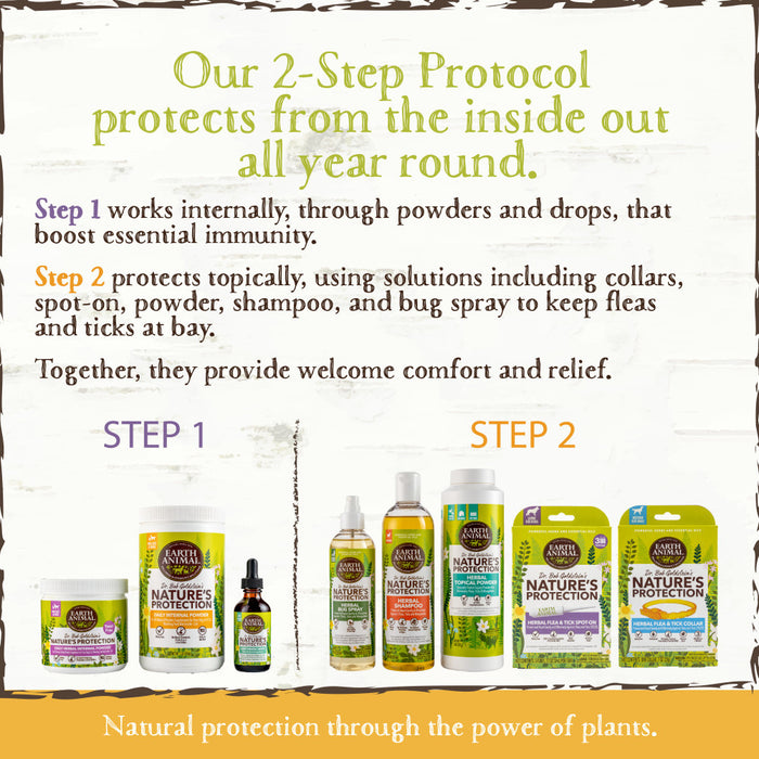Earth Animal Nature's Protection Flea & Tick Prevention Herbal Spot-On for Small Dogs & Puppies