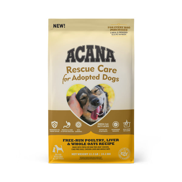 ACANA Rescue Care For Adopted Dogs Free-Run Poultry, Liver, & Whole Oats Recipe Dry Dog Food