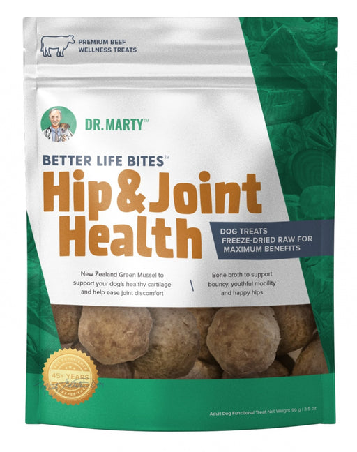 Dr. Marty Freeze Dried Raw Dog Treats Better Life Bites Hip and Joint Health