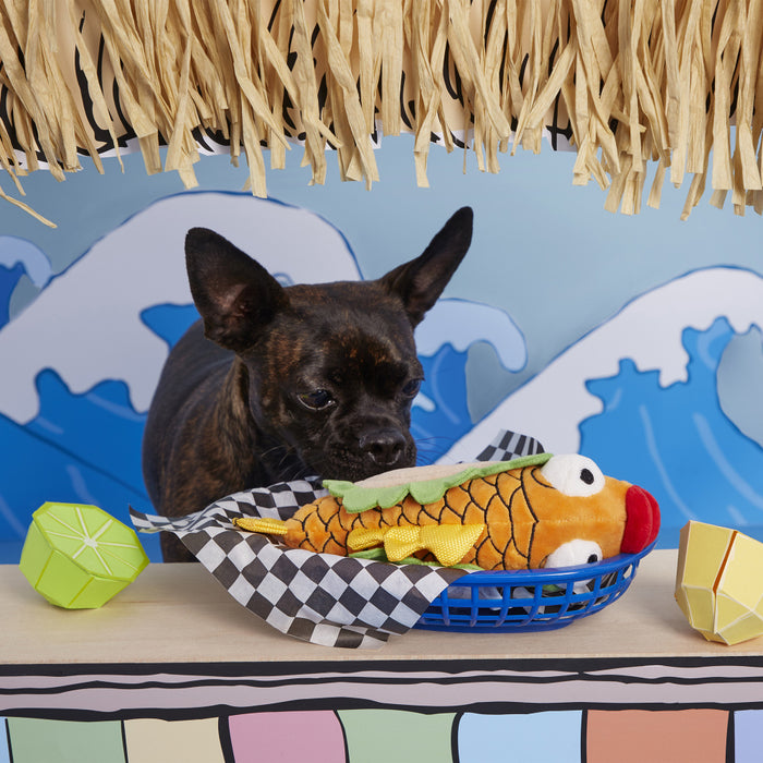 bark box fish taco BARK Ernesto the Fish Taco Dog Toy