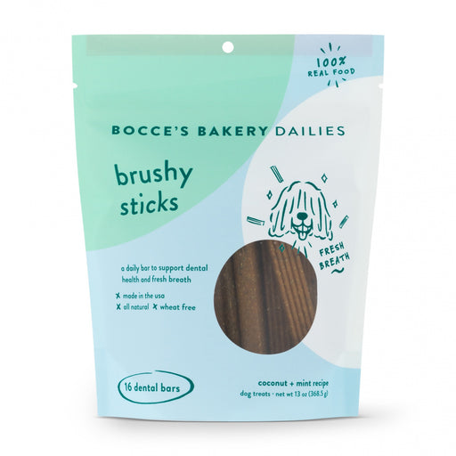 Bocce's Bakery Brushy Sticks Dental Bars Dog Treats