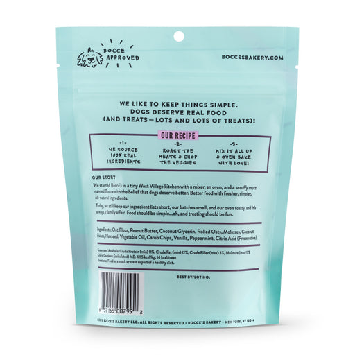 Bocce's Bakery Mint Cookie Crunch Soft & Chewy  Dog Treats
