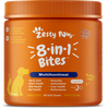 Zesty Paws 8-in-1 Multifunctional Vitamins Glucosamine Chondroitin & Probiotics Peanut Butter Flavor Soft Chews for Dogs