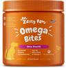 Zesty Paws Omega 3 Soft Chews for Skin Health Premium Fish Oil with EPA & DHA   Vitamin C Functional Bacon Flavor Dog Supplement