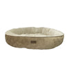 Ethical Pet Ethical Products Sleep Zone Embossbone Round Taupe Dog Bed