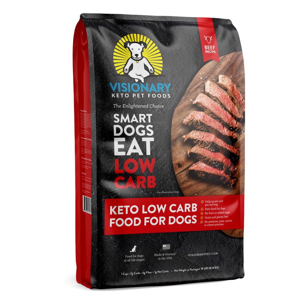 Visionary Pet Beef Recipe Dry Low Carb Keto Food For Dogs