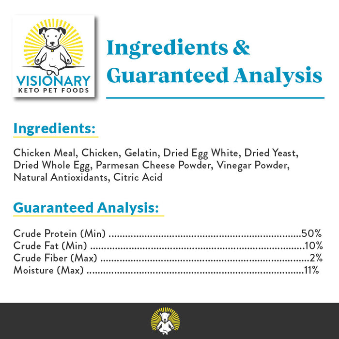 Visionary Pet Chicken Recipe Low Carb Keto Treats For Dogs