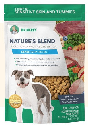 Dr Marty Nature's Blend Sensitivity Select Freeze Dried Raw Dog Food ...