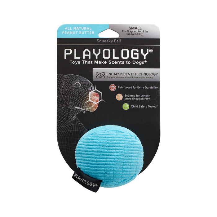 Playology Plush Ball Peanut Butter Scented Dog Toy