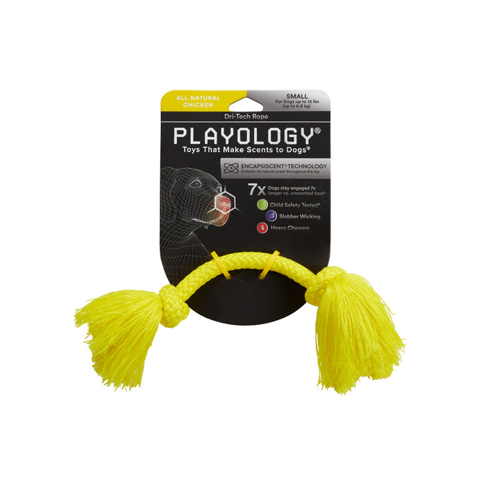 Playology Dri-Tech Rope Chicken Scented Dog Toy