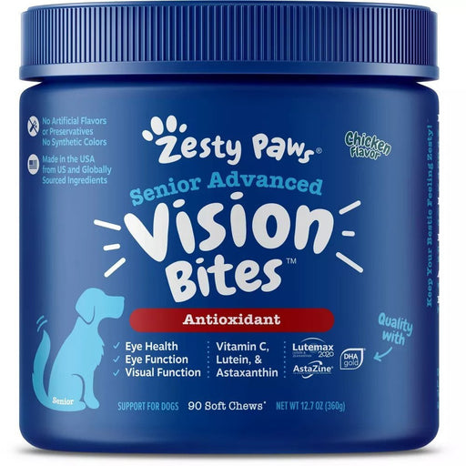 Zesty Paws Senior Advanced Vision Bites