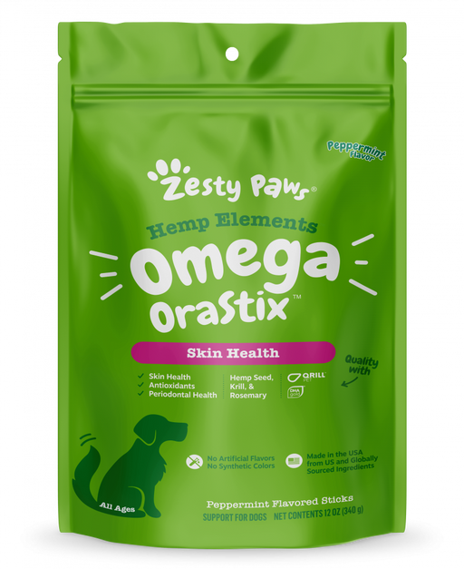 Zesty Paws Hemp Elements Orastix Omega Original Flavor