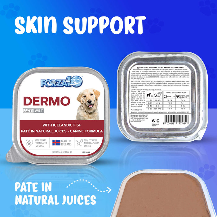 Forza10 Nutraceutic ActiWet Dermo Icelandic Fish Recipe Wet Dog Food