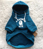 Casual printed hooded trendy pet clothes