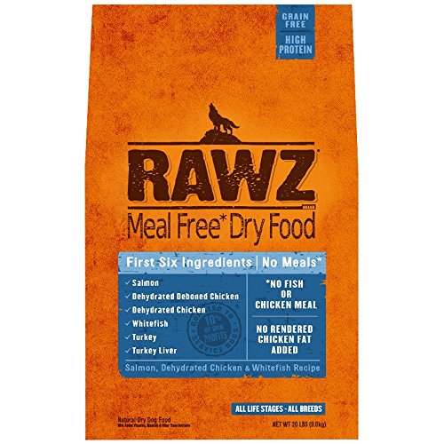 Rawzreg; Meal Free Dry Dog Food Salmon, Dehydrated Chicken Whitefish Recipe (20 Lb)