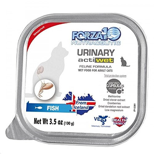 Forza10 Actiwet Urinary Fish Canned Cat Food 32ea/3.5oz