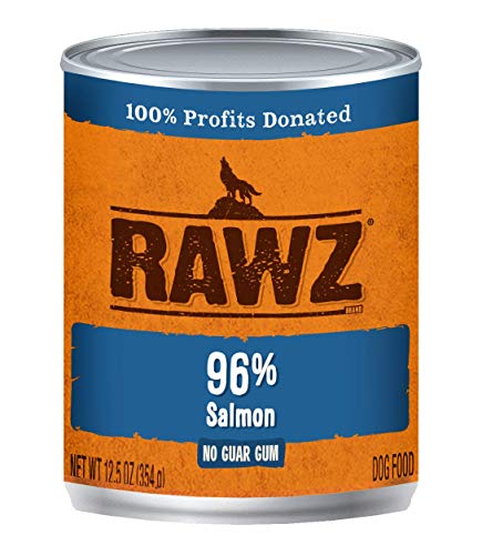 Rawz 96% Salmon Canned Food for Dogs 12/12.5 oz Cans
