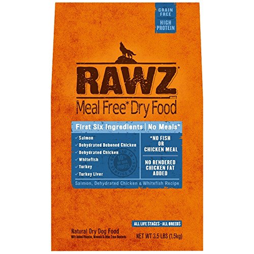 Rawzreg; Meal Free Dry Dog Food Salmon, Dehydrated Chicken Whitefish Recipe (3.5 Lb)