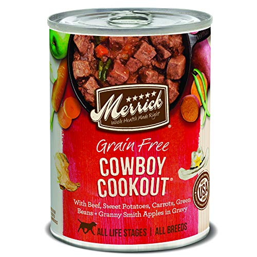 Merrick Grain Free Wet Dog Food Cowboy Cookout - (12) 12.7 oz. Cans