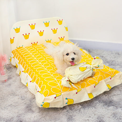 Teddy small dog pet bed