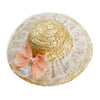 Straw hat pet shade for cats and dogs