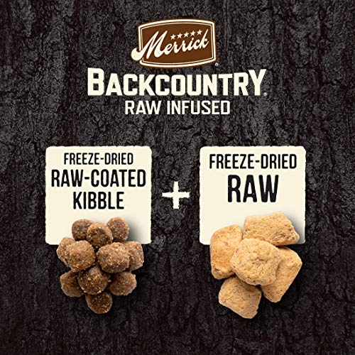 Merrick Backcountry Raw Infused Grain Free Dry Dog Food Great Plains Red Recipe - 4 lb. Bag