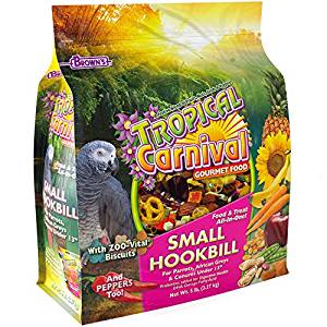 Brown's Tropical Carnival Biscuits Small Hookbill Bird Food, 5-lb bag