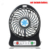Portable Rechargeable LED Light Mini USB Charging Table Fan Speed Regulation Mode Lighting Function LED Refrigeration Air Cooler 3
