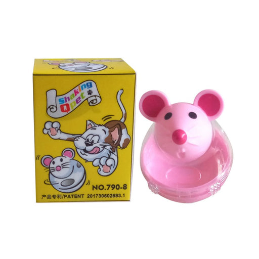 Pet leaking device mouse tumbler funny cat interactive toy