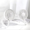 Portable Neck Hanging Fan Mini USB Fan Rechargable Hands-free Sports Fan Air Cooler Fans for Home Office Indoor Outdoor Sport
