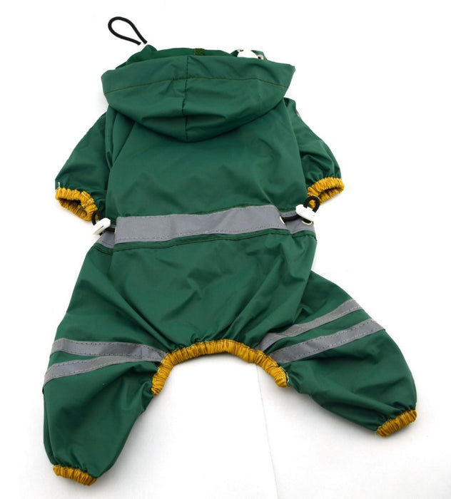 Waterproof Dog Cat Raincoat Clothes Reflective Hoodie XS-XXL
